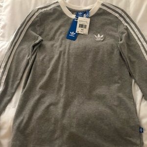 Adidas grey long sleeve tee